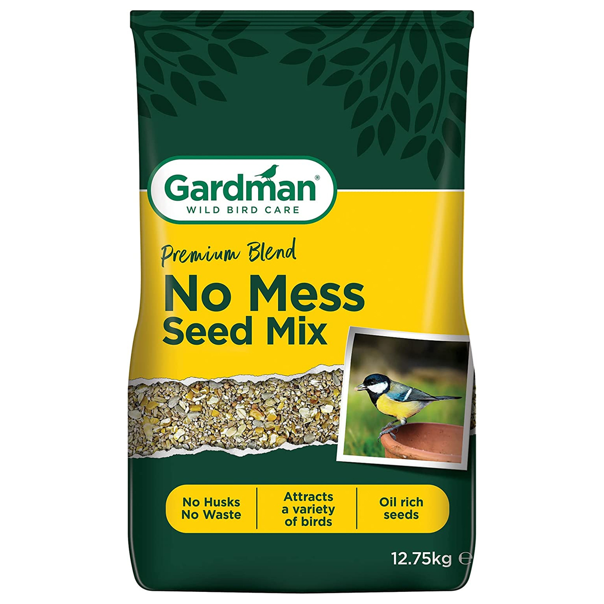 No Mess Wild Bird Seed Mix 12.75kg