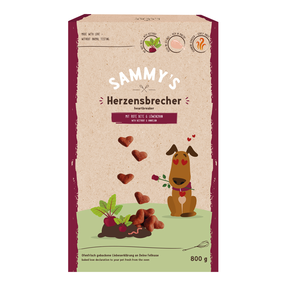 Bosch Sammy`s Snack Concept Sammy’s Heartbreakers - 800g