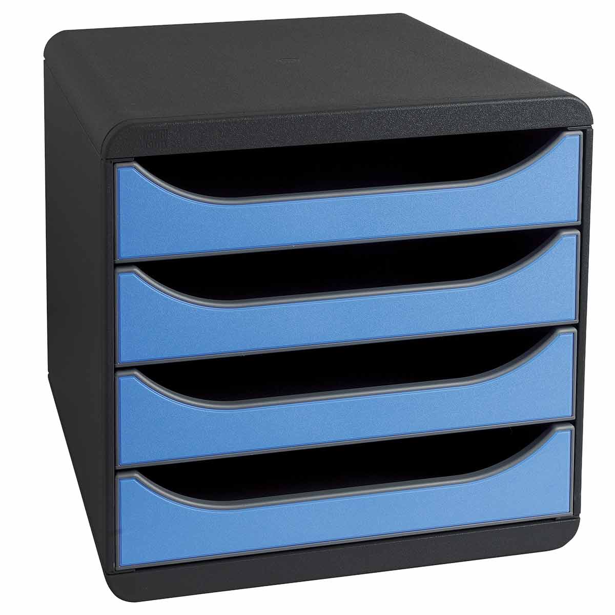 Iderama Exacompta Exacompta BIG-BOX Iderama 4 Drawer Unit, Ice Blue | Desk Accessories > Desk Organisers & Storage > Desktop Drawers