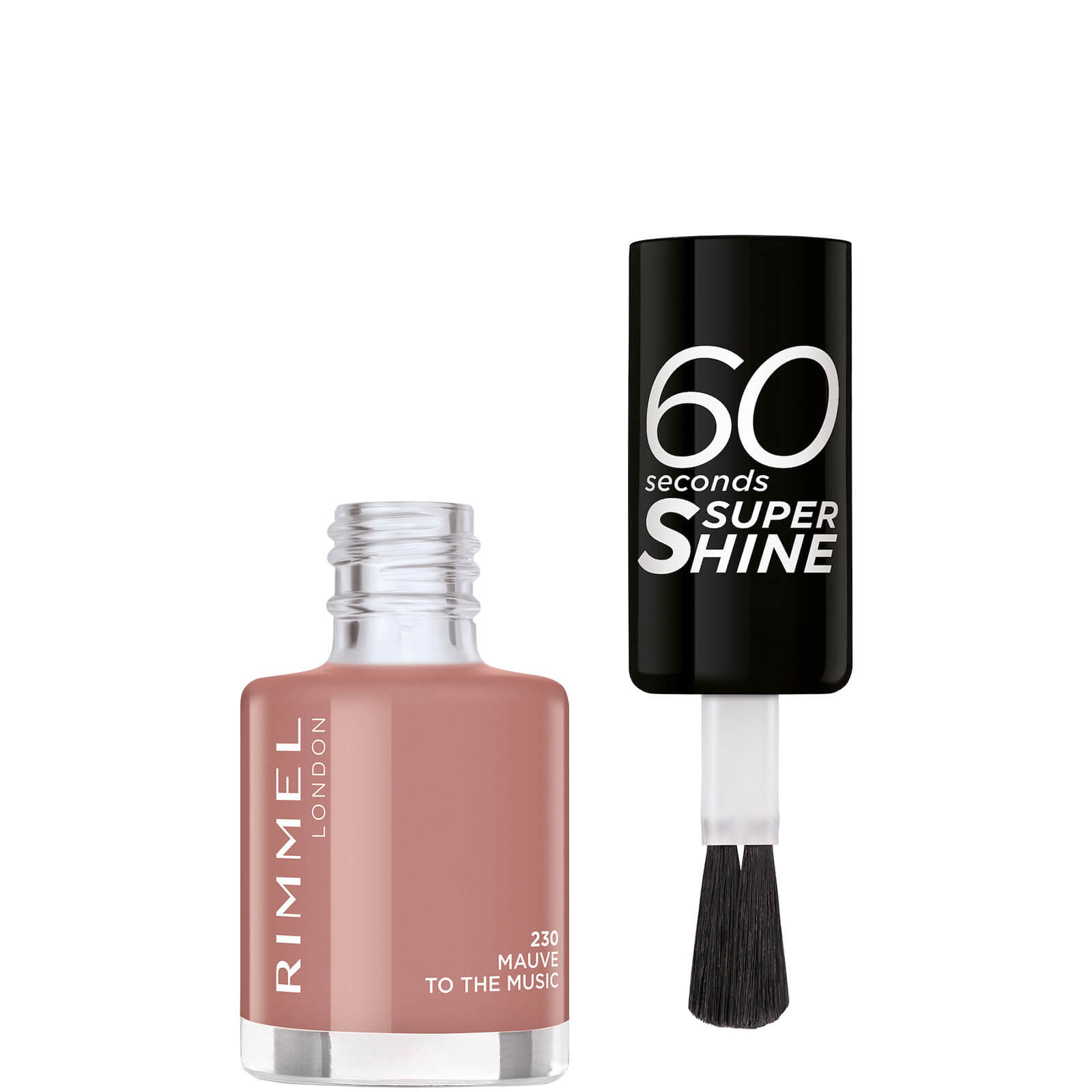 Rimmel London 60 Seconds Nail Polish - Mauve To The Music (230) 8ml