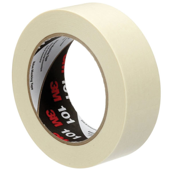 3M 3M General Purpose Masking Tape 101E, Beige, 24 mm x 50 m