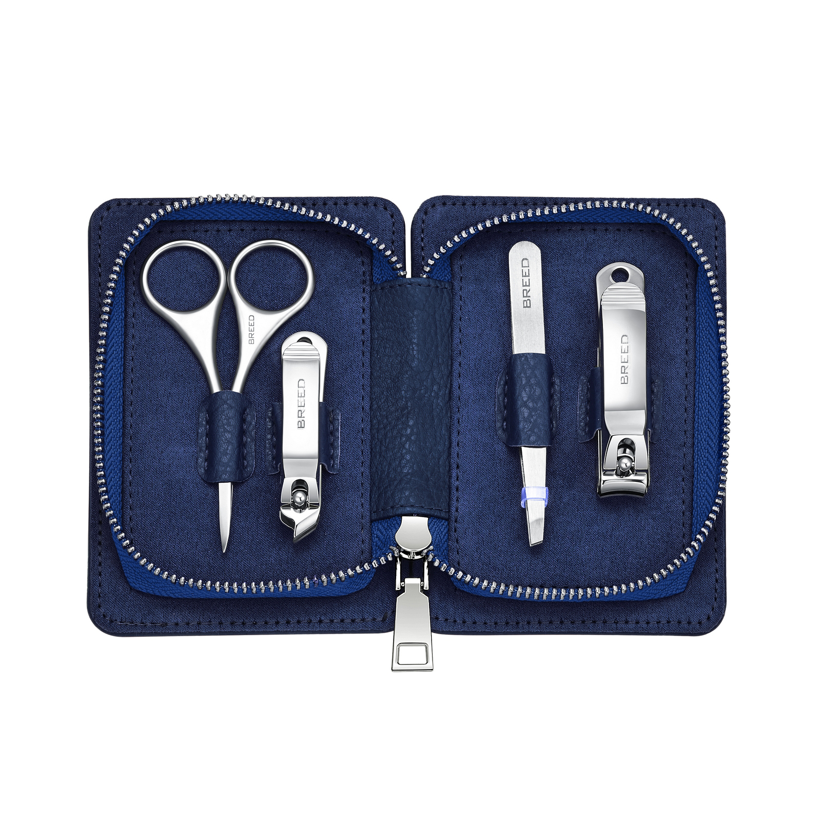 Breed Mens Sabre 4 Piece Surgical Steel Groom Kit - One Size