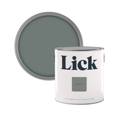 Lick Green 03 Matt Emulsion Paint, 2.5L