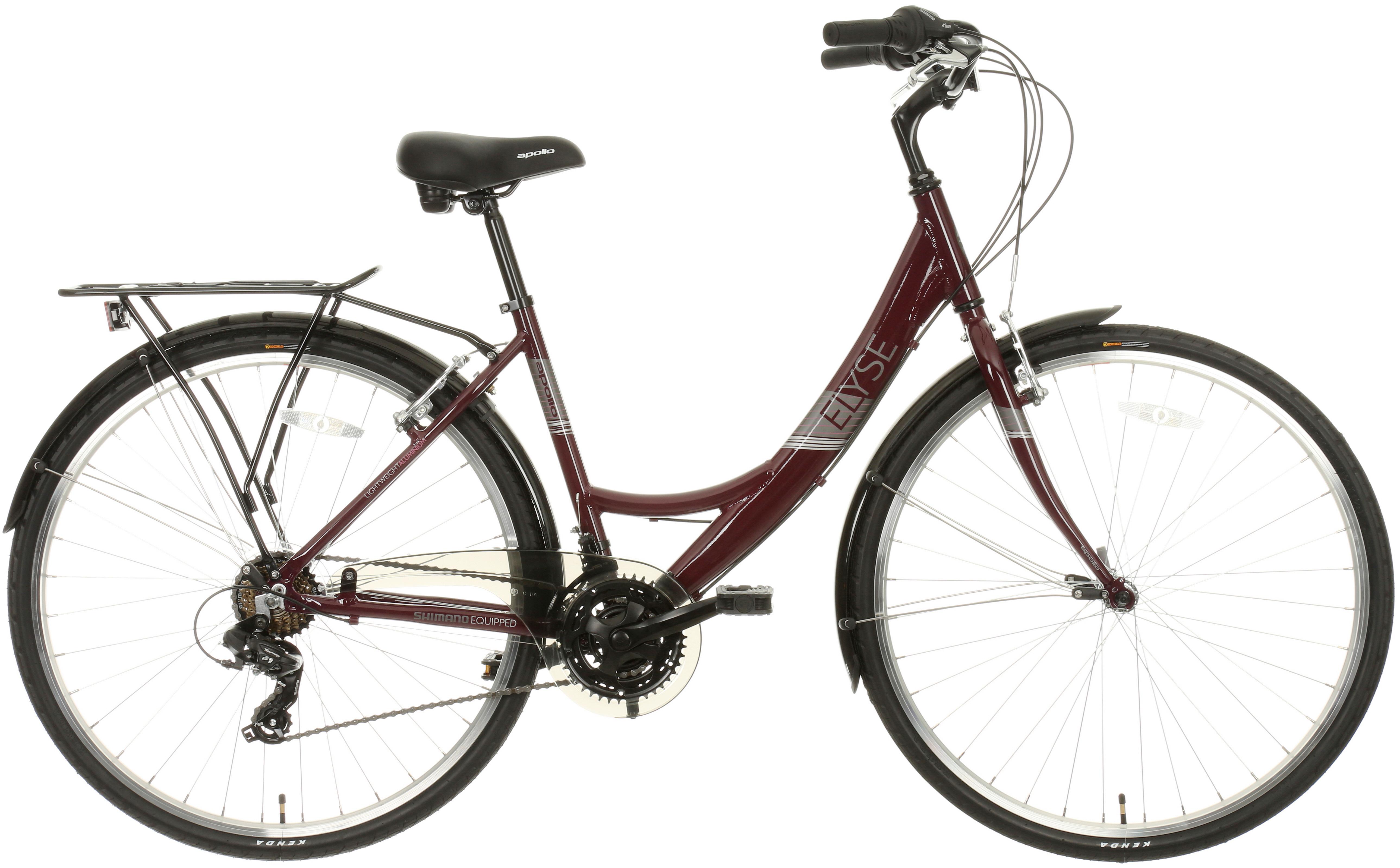 Apollo Elyse Womens Hybrid Bike - Purple - 18 inch