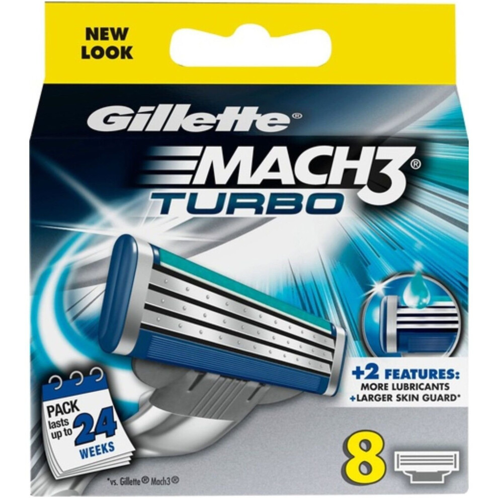 Gillette Mach 3 Turbo 8 Cartridges