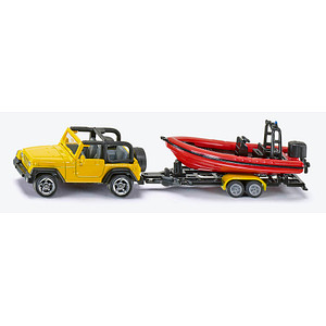 Siku 1:87 Jeep W/Boat