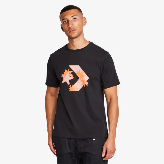 Converse Star Chevron Men T-Shirts - Black - Size: XS - Foot Locker