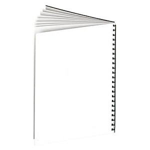 GBC HiGloss Binding Covers A4 Cardboard 250 gsm White Pack of 100