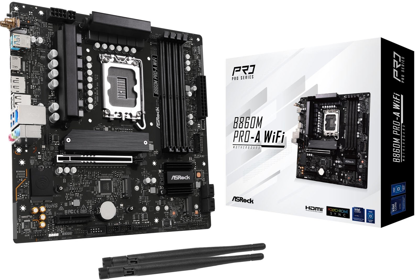  B860m Pro-a Wifi Matx Motherboard For Intel Lga1851 Cpus