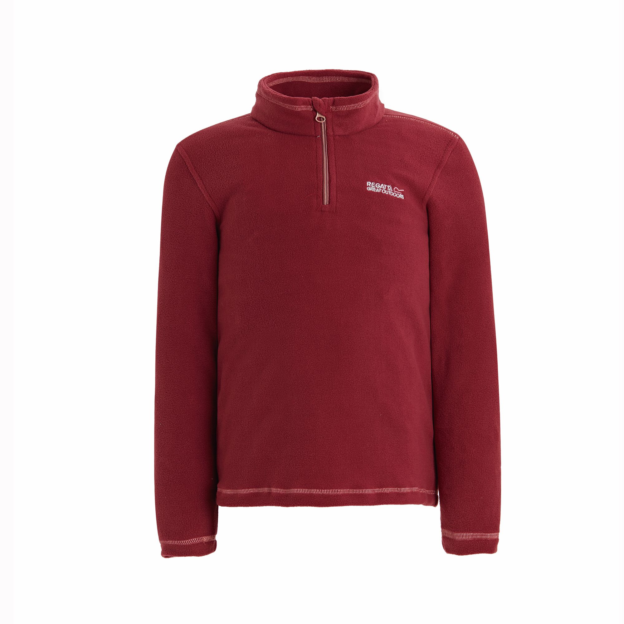  Childrens Unisex Great Outdoors Childrens/Kids Hot Shot II Half Zip Fleece Top (Rumba Red) - Size 9-10Y