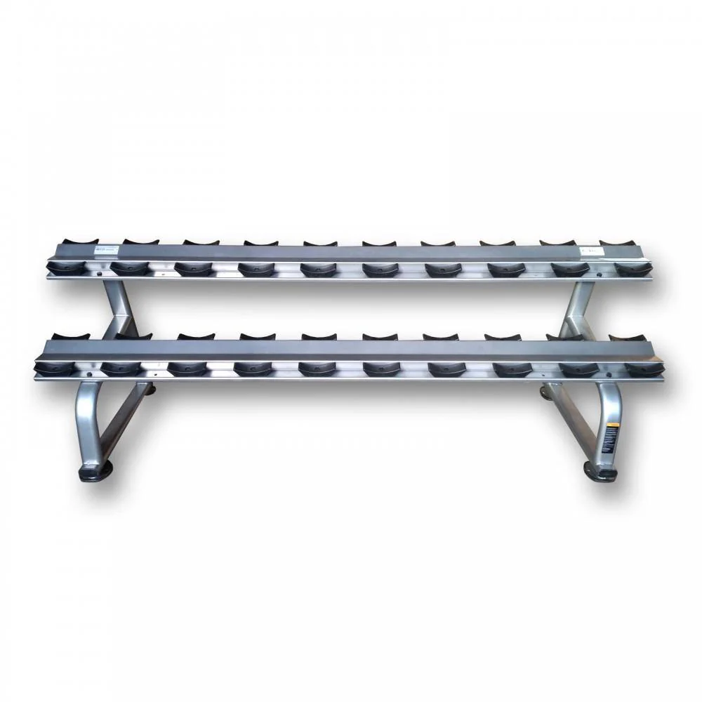 MYO Strength Dumbbell Rack - 10 Pair 2 Tier with Stirrups