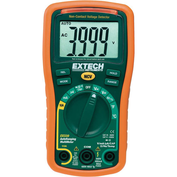 Extech EX330 AC/DC Mini Digital Multimeter
