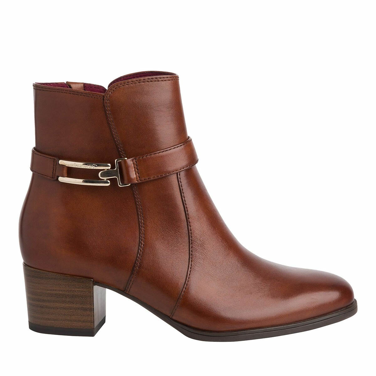  Leather Heeled Ankle Boots