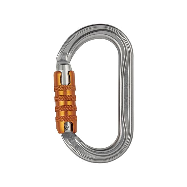 Petzl OK - Karabiner - weiß grau
