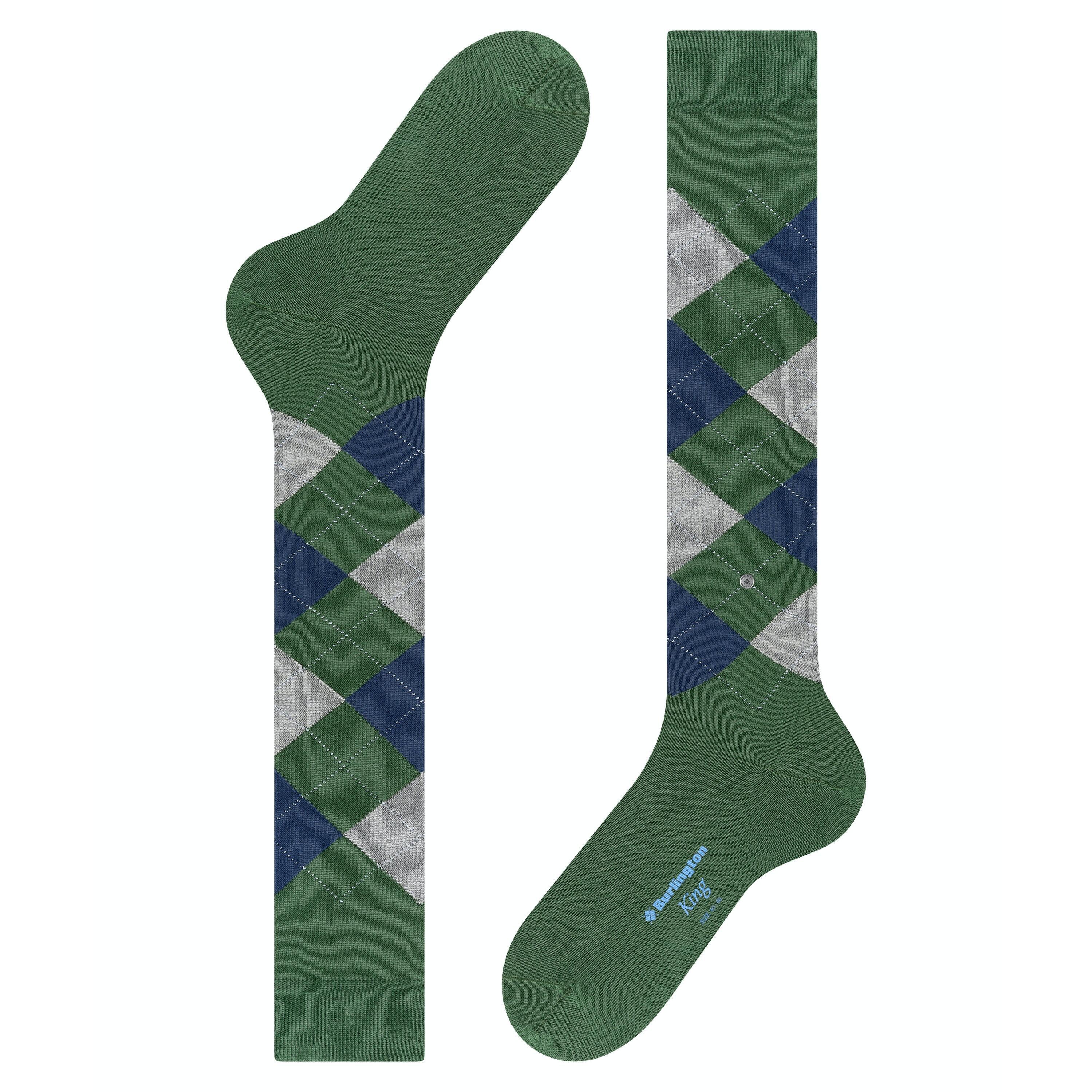 Burlington King Socks - Green - 21724-7502 King Socks Colour: Gr