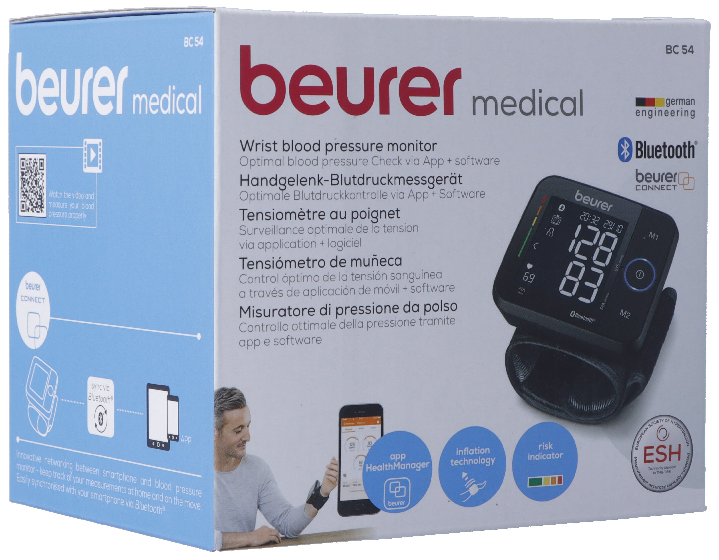 Beurer Wrist Blood Pressure Monitor BC 54 Black