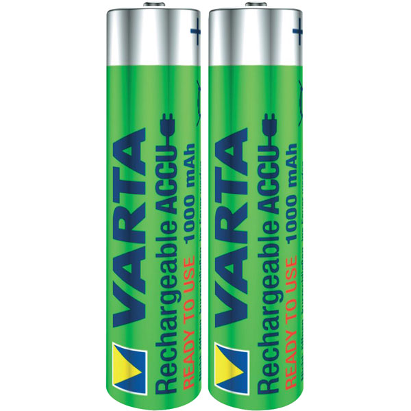 VARTA 1x2 Professional NiMH 1000 mAh AAA Rechargeable battery...