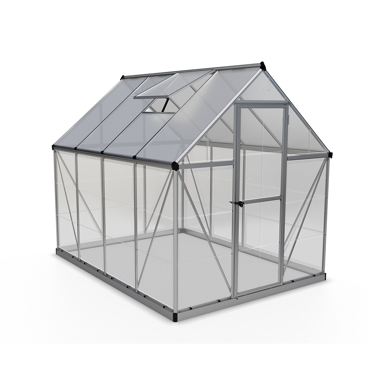Palram - Canopia Hybrid Greenhouse 6x8 - Silver