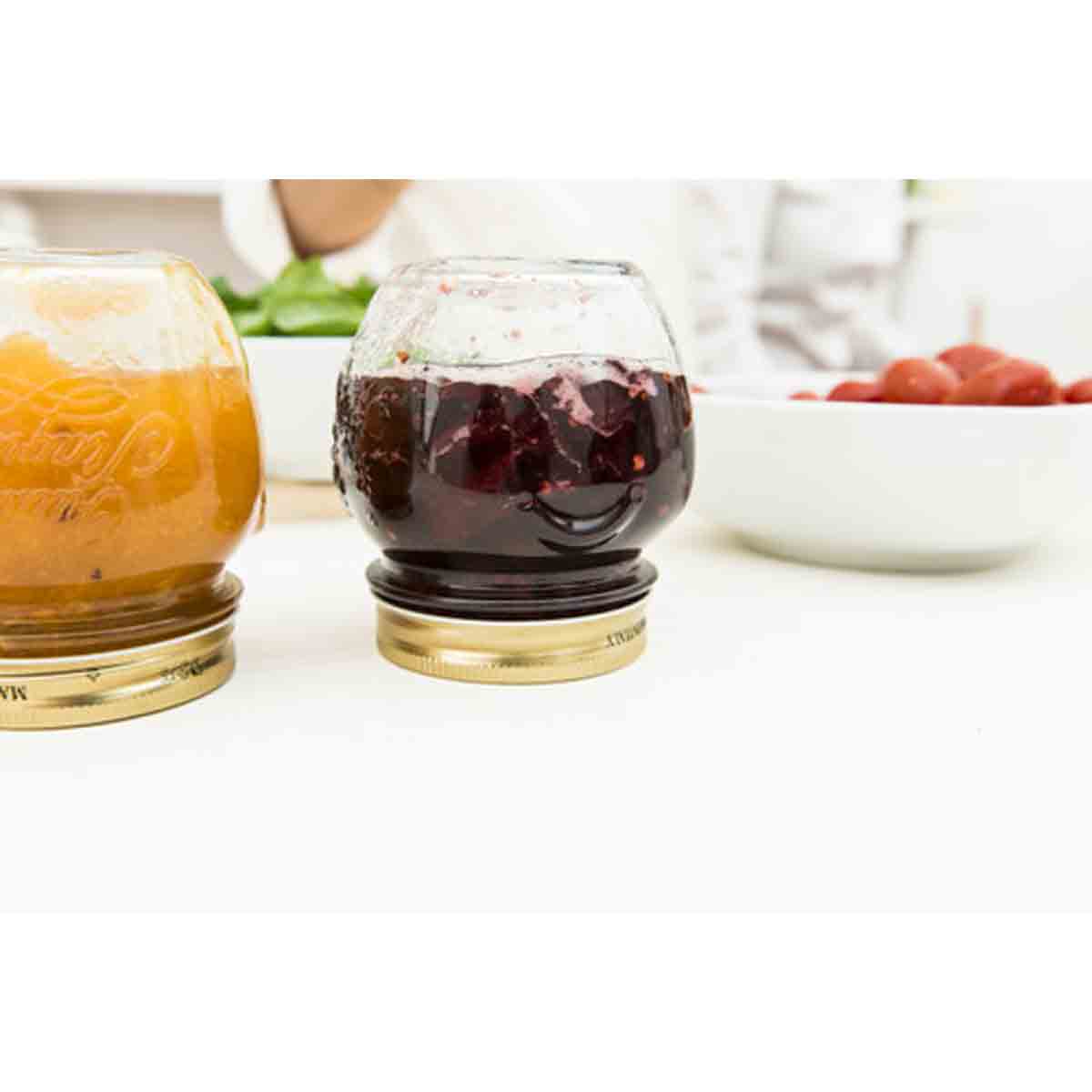 Bormioli Rocco Vaso Anfora Quattro Stagioni Con Capsula 500ml, 12 Pezzi