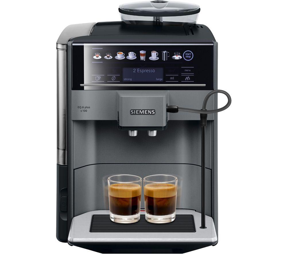 Siemens EQ6 TE651209GB Bean to Cup Coffee Machine - Titanium