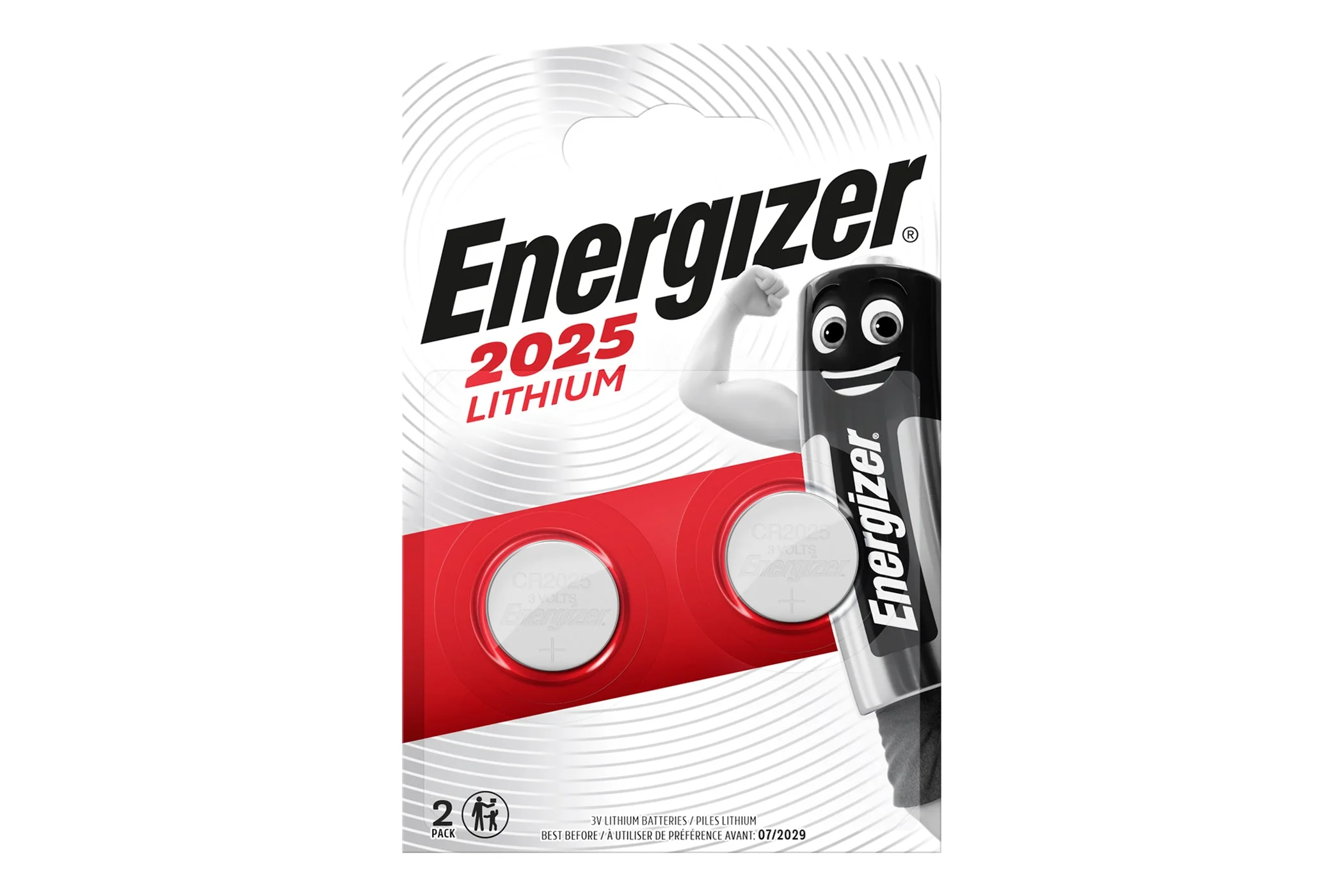 Energizer 2025 Lithium Coin Batteries - 2 Pack