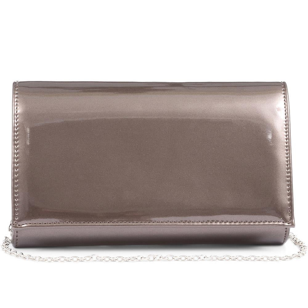 Pavers Women's Patent Clutch Bag - RIM35013 / 322 009 - Pewter