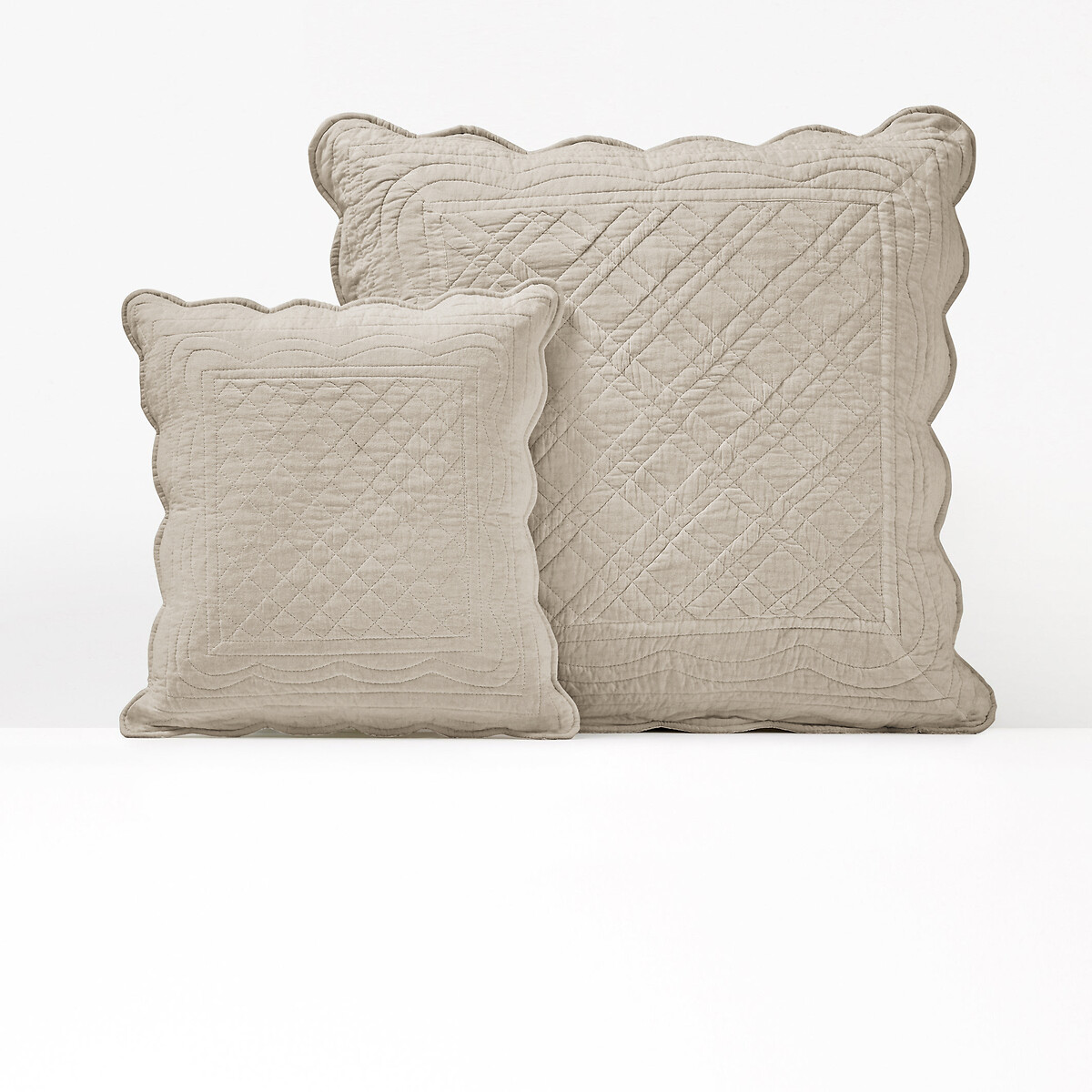 La Redoute Interieurs Scenario Quilted Cotton Cushion Cover by La Redoute