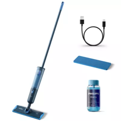 Philips Oneup 3000 Series Electric Mop, Blue
