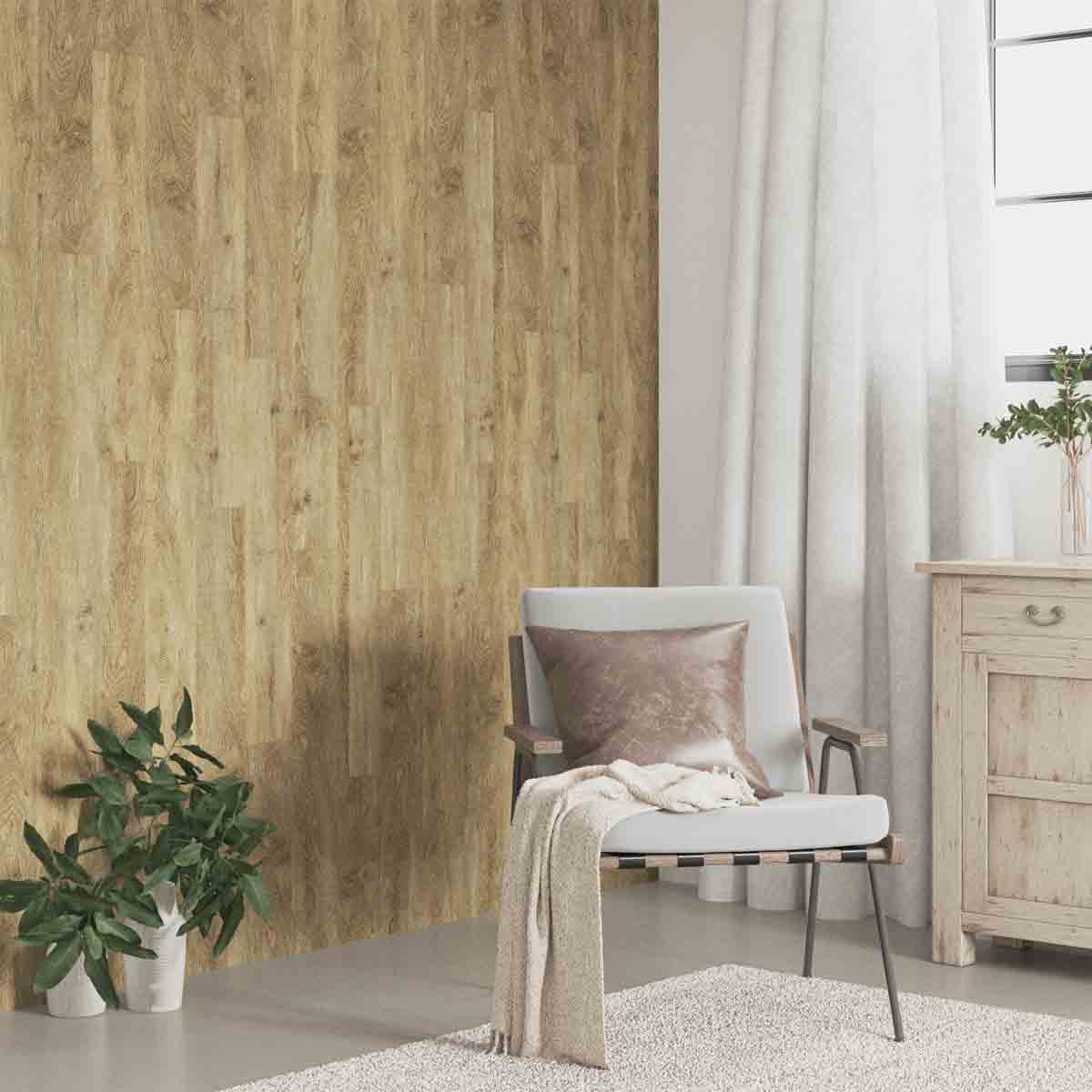 VidaXL Wall Panels Wood Look Brown Pvc 4.12 M²