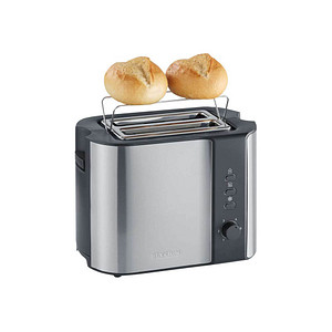 Severin Autmatic toaster with 800 W of power 2589, brushed stainless steel-black - Open Box