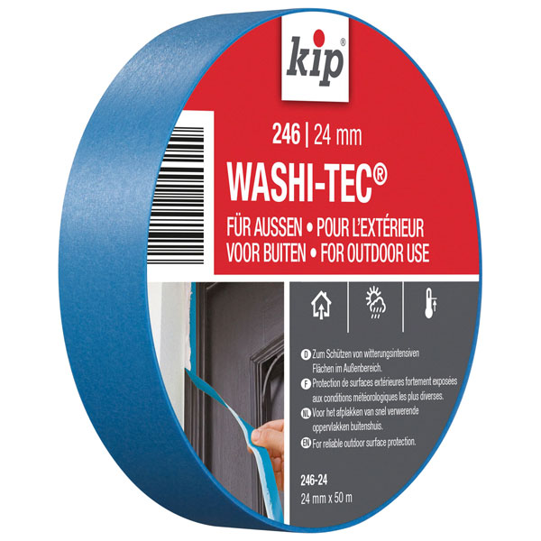 KIP  Ruban de masquage Papier 246-48, 48mm x 50m, Bleu