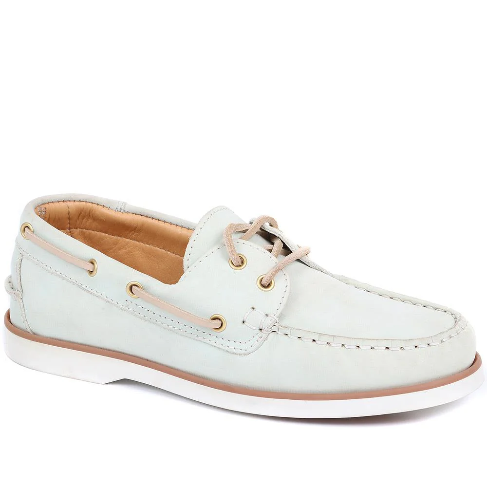 Jones Bootmaker Leather Boat Shoes
