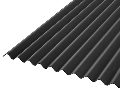 Roof Pro Corrubit Black Bitumen Corrugated Roofing Sheet (L)2M (W)930mm (T)2.2mm