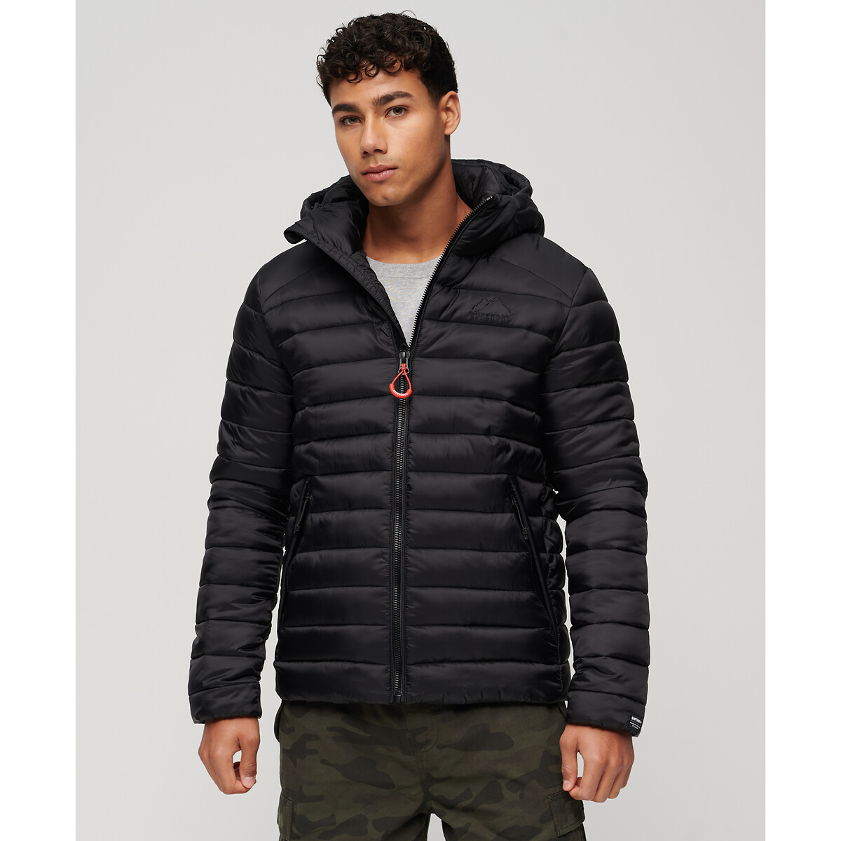 Superdry Fuji Sport Quilted Padded Jacket With Embroidered Logo And Hood