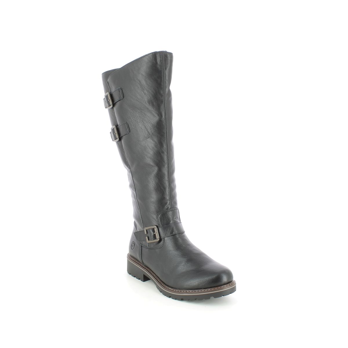 Remonte R6590-01 Indah Shearling Black Womens Knee-high Boots