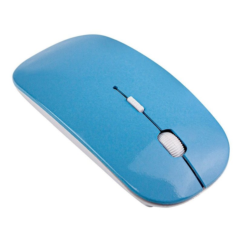 2,4 GHz Souris sans fil - Super design mince - bleu clair