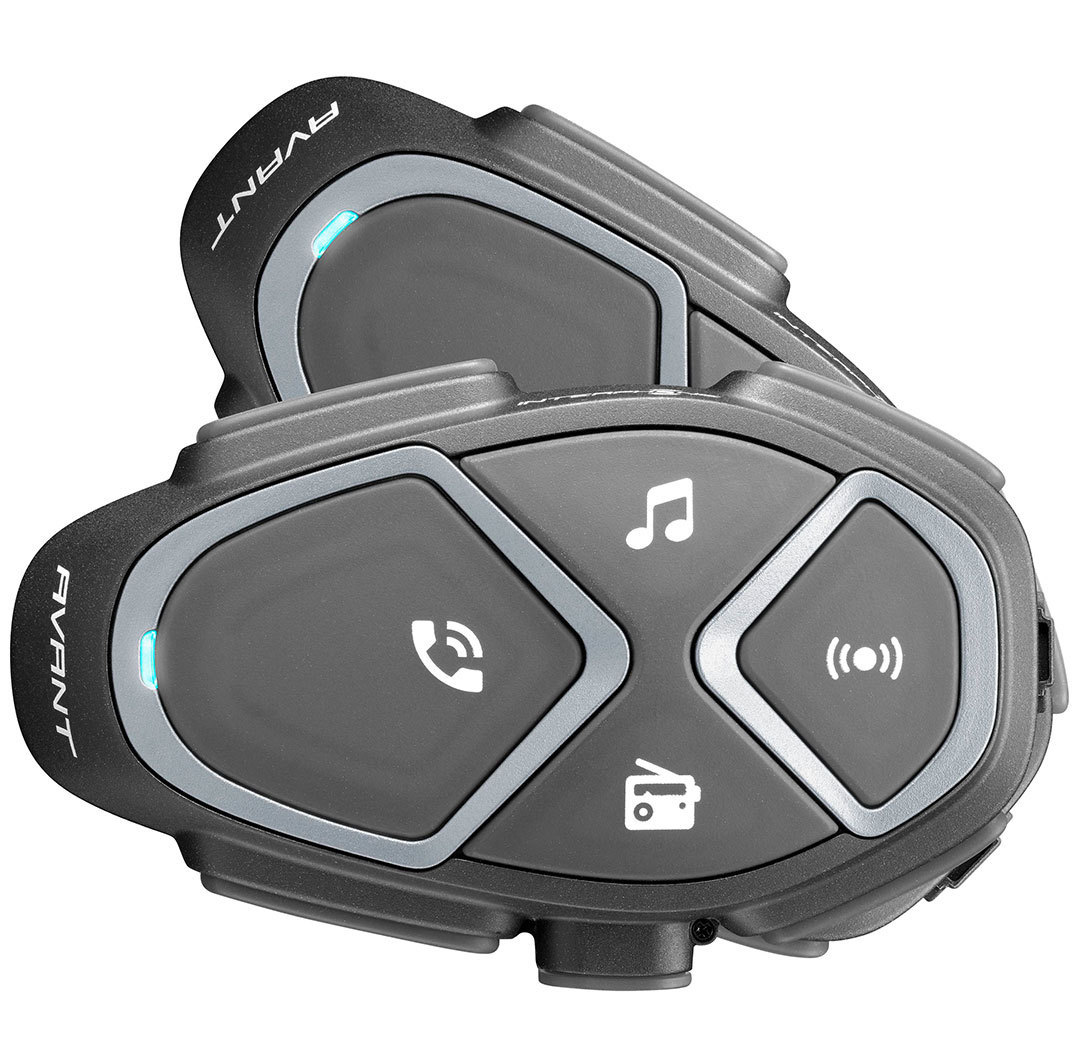 Interphone Avant Bluetooth Communication System Double Pack, black, black, Size One Size