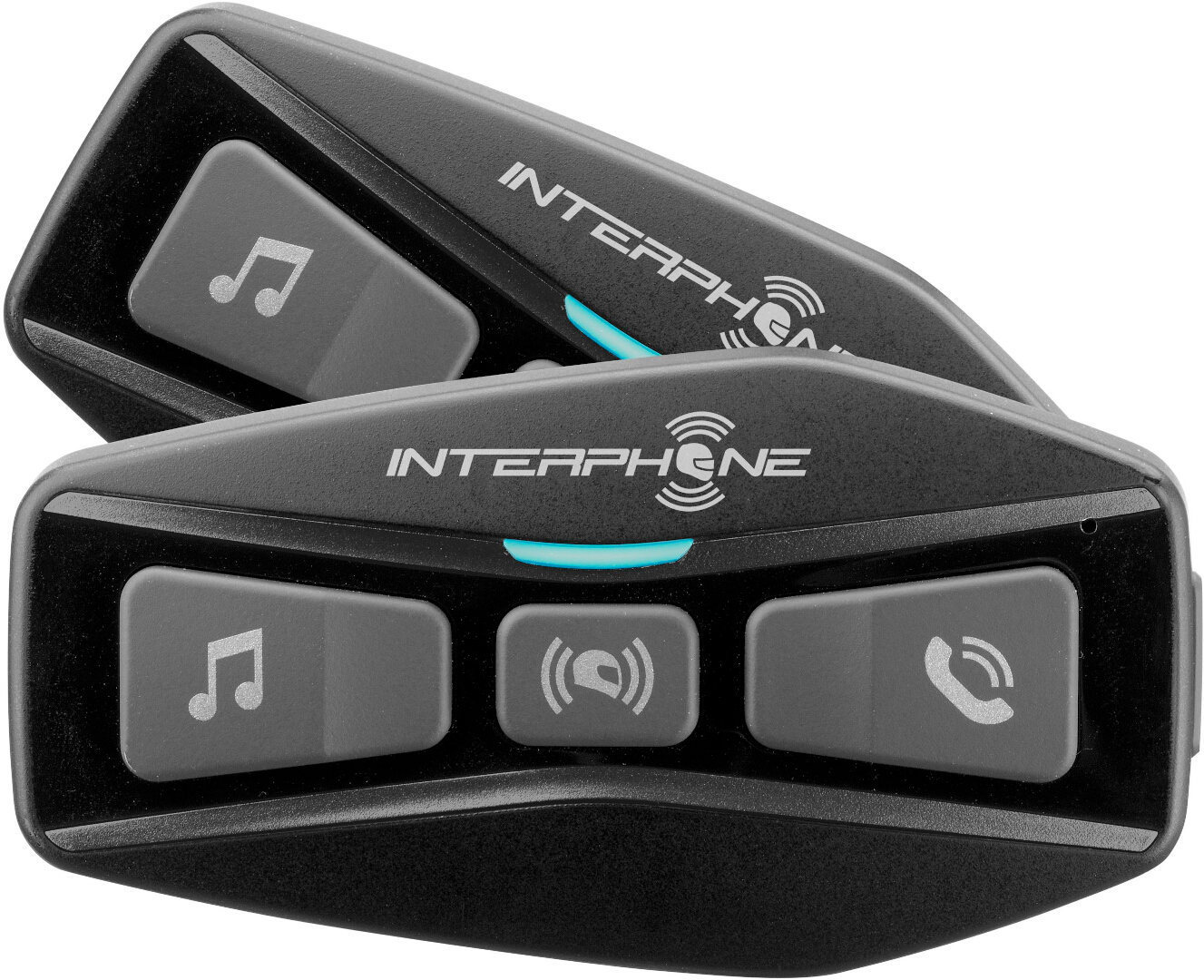  Interphone U-com 2 Doppio pacchetto del sistema di comunicazione Bluetooth, nero