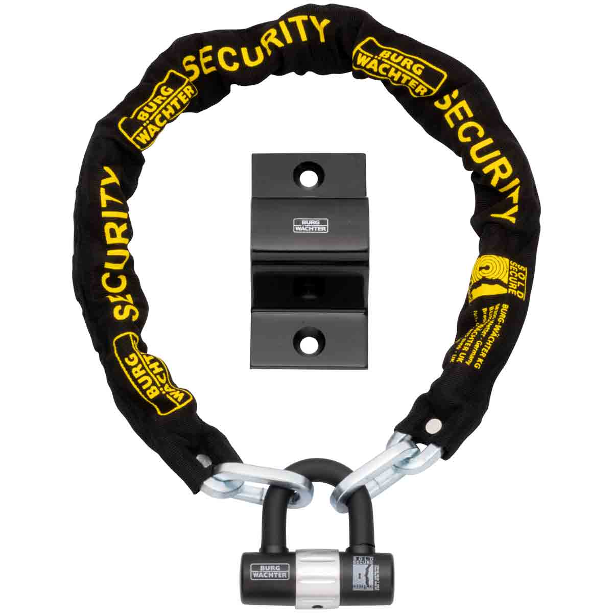  1&#46;5M Sold Secure Chain&#44; Lock And Ground Anchor Kit Bike Lock Gkm 1&#46;5M Kit U&#38;a
