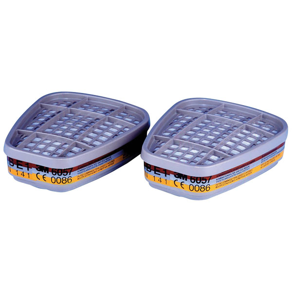 3M 6057-ABE1 Gas And Vapour Cartridges / Filters (PK-2)