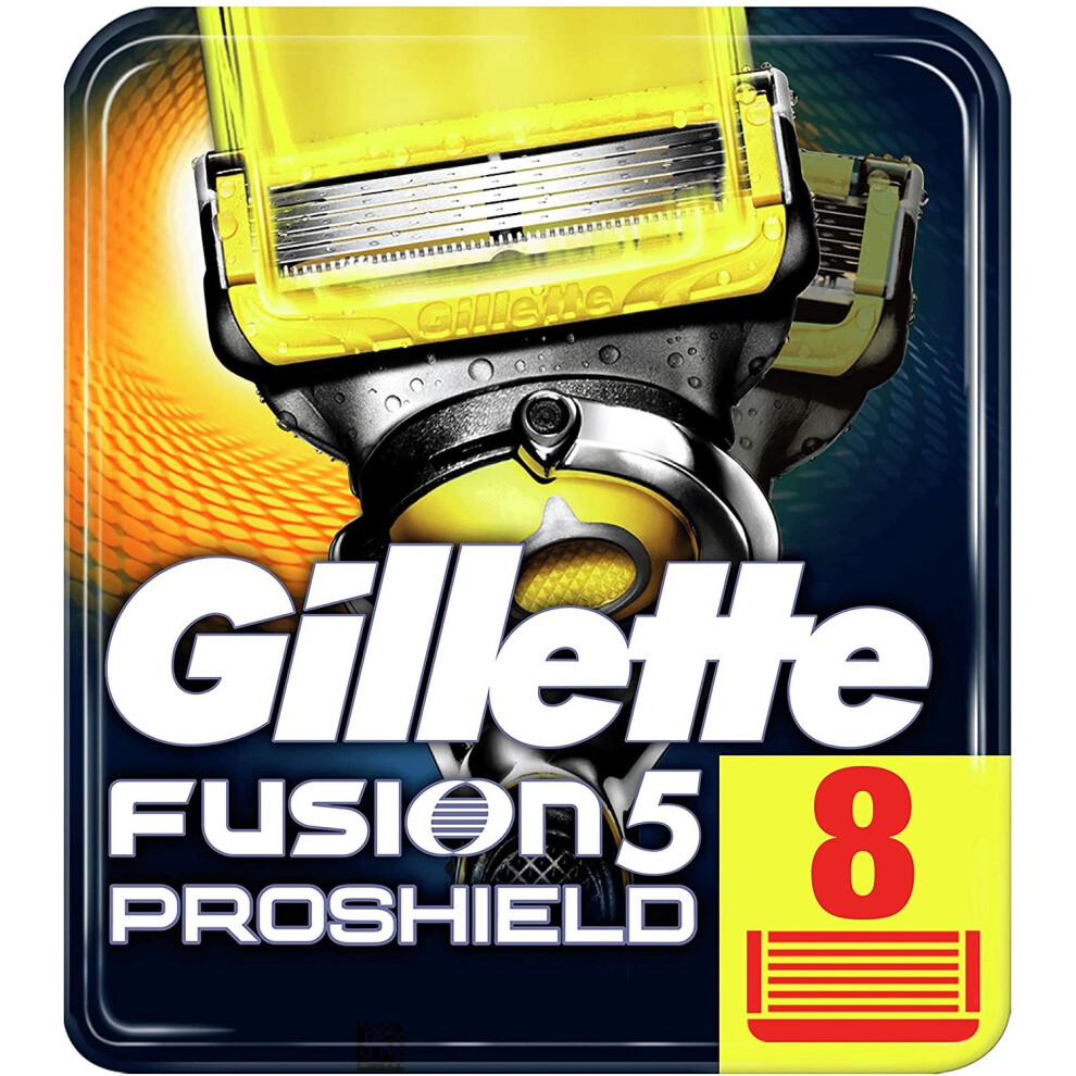 Gillette Fusion5 ProShield Razor Blades, 8 Refills