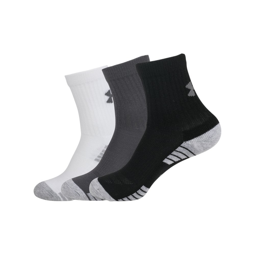 Under Armour HeatGear Tech Crew Socks 3-Pack|Youth Medium|Grey