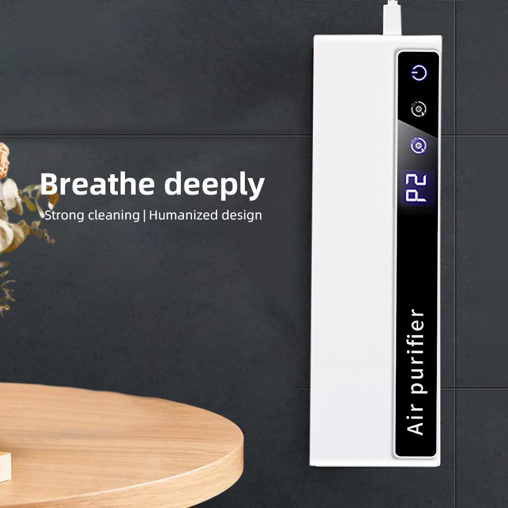 TOMTOP JMS Air Purifiers for Bedroom Home 4 Working Modes Remove Dust Smoke Odor Formaldehyde Mite Negative EU Plug white