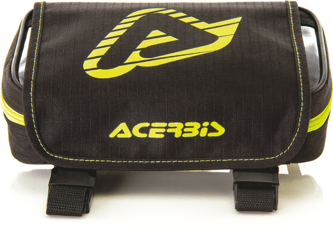Acerbis Rear Tool Bag, black-yellow, black-yellow, Size One Size
