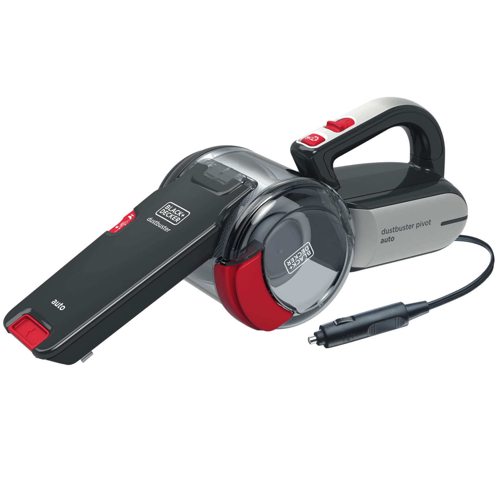 Black & Decker Black + Decker 12v Dustbuster Pivot AutoVac PV1200AV-XJ Handheld Vacuum Cleaner