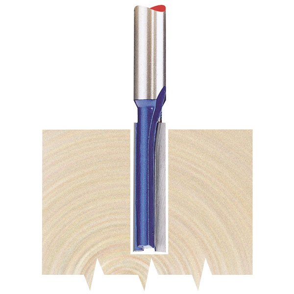 Draper Tct Router Bit, 1/4" Straight, 6.35 X 25mm 75331