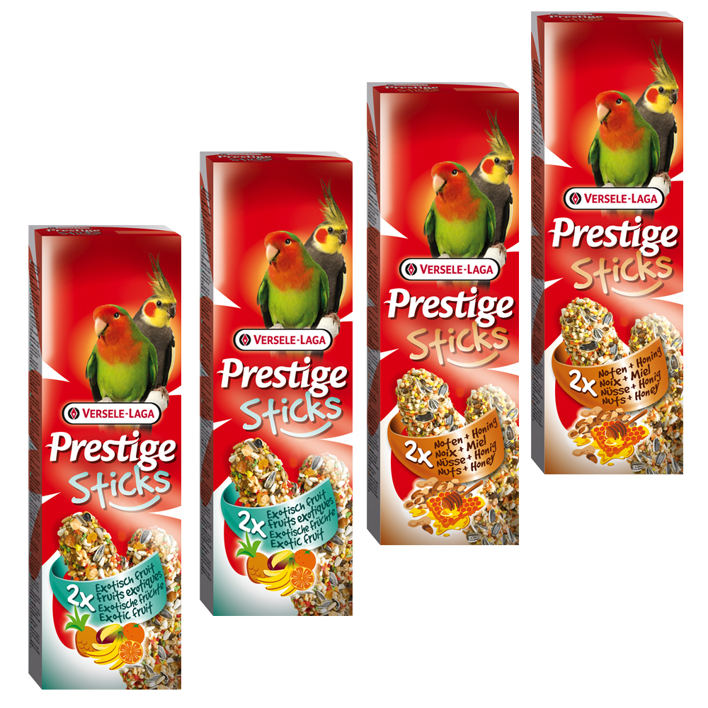 Versele Laga Prestige Sticks for Large Parakeets Mixed Pack - 4 x 2 Sticks (560g)