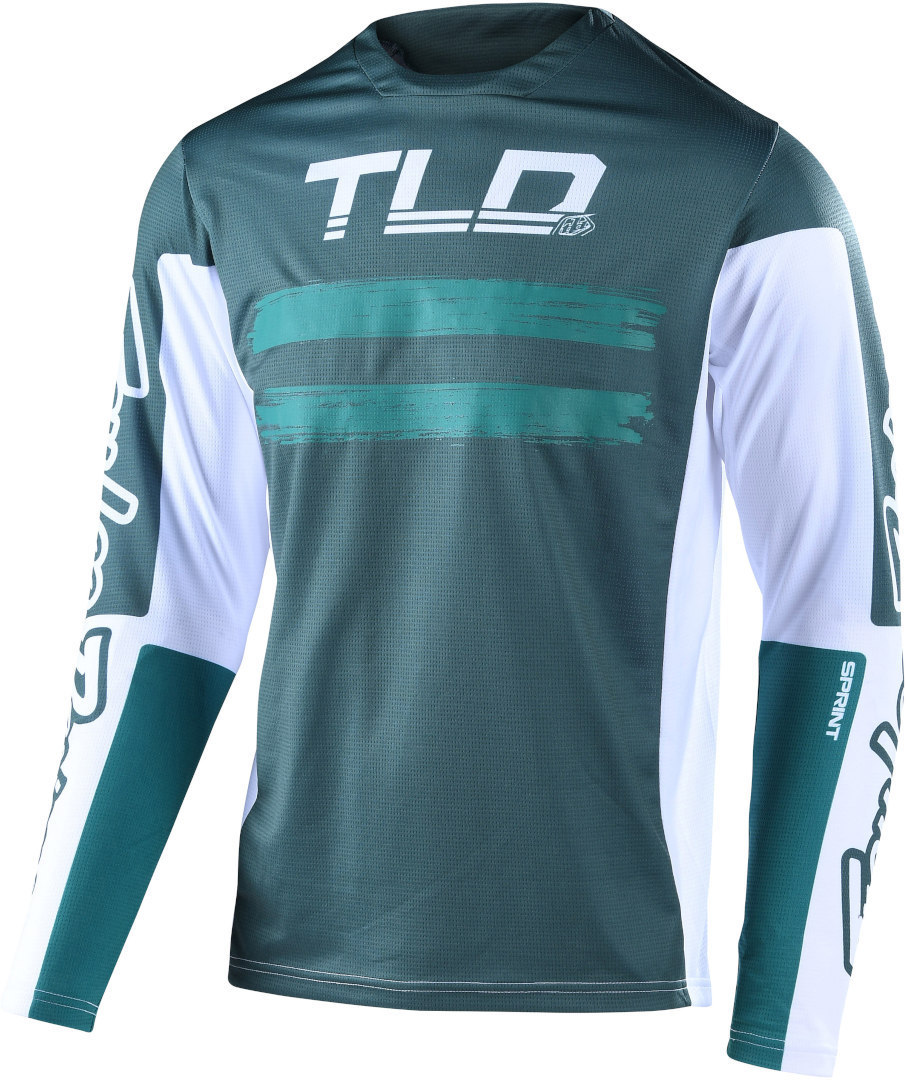 Troy Lee Designs Sprint Marker Bicycle Jersey, white-green, Size 2XL, white-green, Size 2XL
