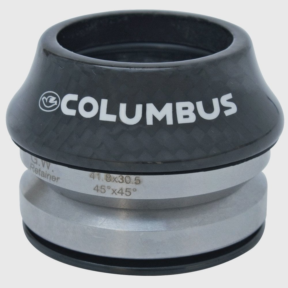 Columbus Headset - Compass Headsets Black 1.125 Carbon Size: 1 1/8, Co