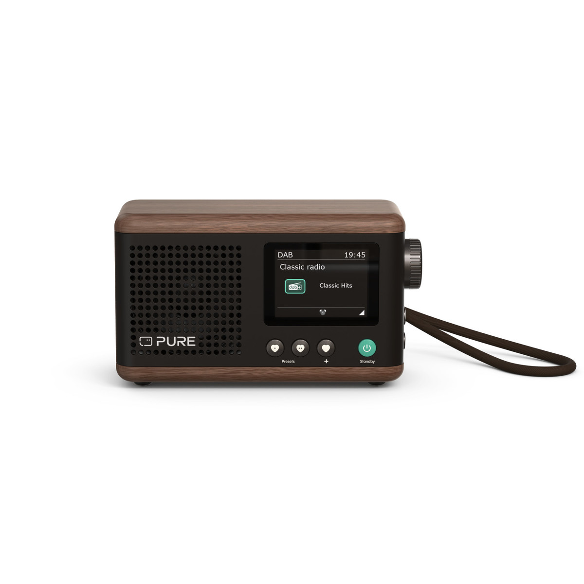 Pure Classic Mini Portable Radio - Coffee Black / Walnut